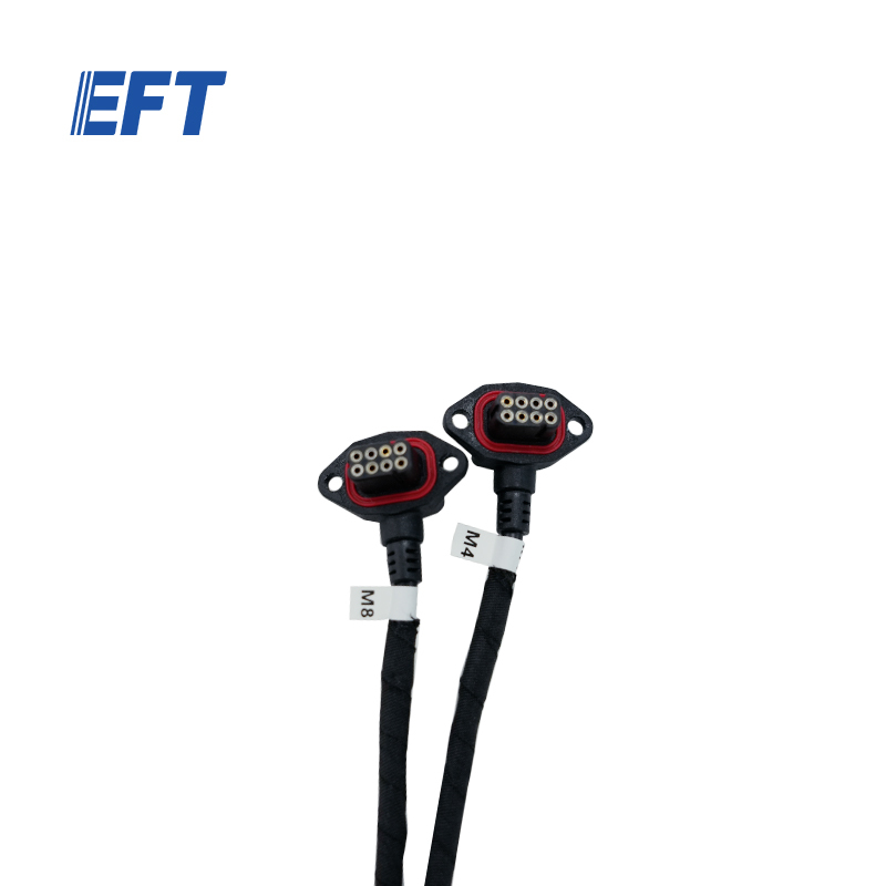 10.05.19.0005 EFT Rear Powe and Signal Harness 1920mm/6+6/Arm sensor/Hobbywing/E13-M/1pc for D100, Replacement Use