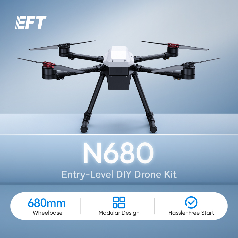 EFT New Launch Full Set Training Drone N680 Ultralight Complete Drone for Drone Beginners Students & Developers and Industry Innovators DIY Enthusiasts