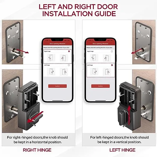 Smart Door Lock, Geek 5-in-1 Keyless Entry Deadbolt Door Locks with Keypad, Remote Control with APP, IC Card, Mechanical Key,Security with Auto Lock Smart Lock Front Door External Lock IP65 Waterproof