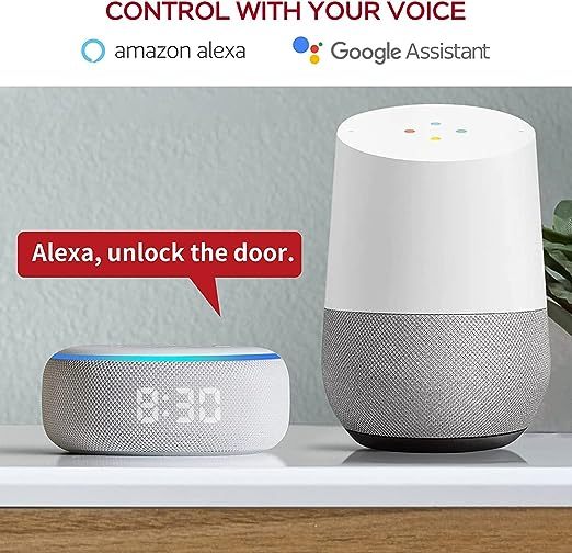 Smart Door Lock, Geek 5-in-1 Keyless Entry Deadbolt Door Locks with Keypad, Remote Control with APP, IC Card, Mechanical Key,Security with Auto Lock Smart Lock Front Door External Lock IP65 Waterproof