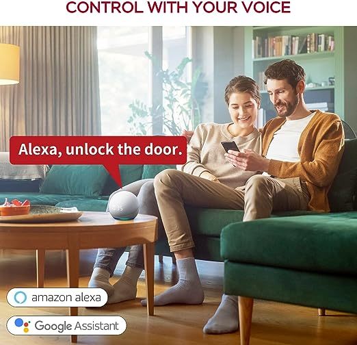 Smart Door Lock, Geek 5-in-1 Keyless Entry Deadbolt Door Locks with Keypad, Remote Control with APP, IC Card, Mechanical Key,Security with Auto Lock Smart Lock Front Door External Lock IP65 Waterproof