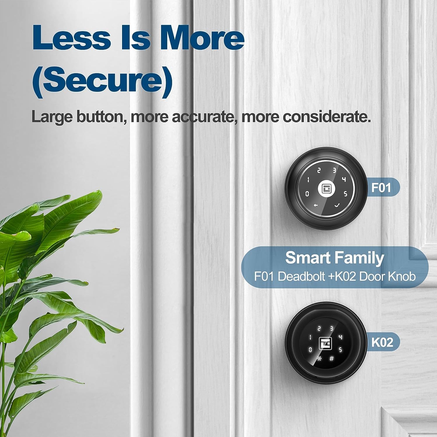 GeekTale Keyless Entry Keypad Deadbolt Smart Lock F01-01