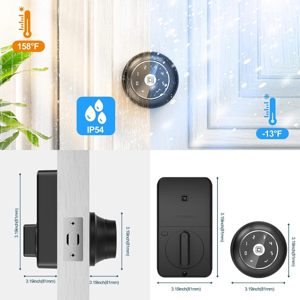 GeekTale Keyless Entry Keypad Deadbolt Smart Lock F01-01