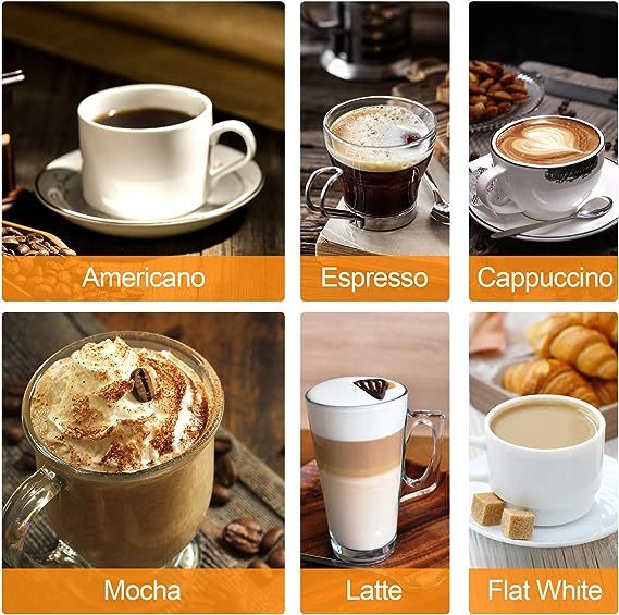 EQK Espresso Machine 20 Bar Coffee Machine With Foaming Milk Frother Wand