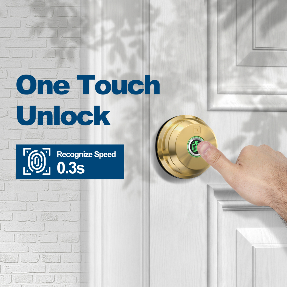 GeekTale Fingerprint Door Lock Deadbolt with App Control ‎RD02-B