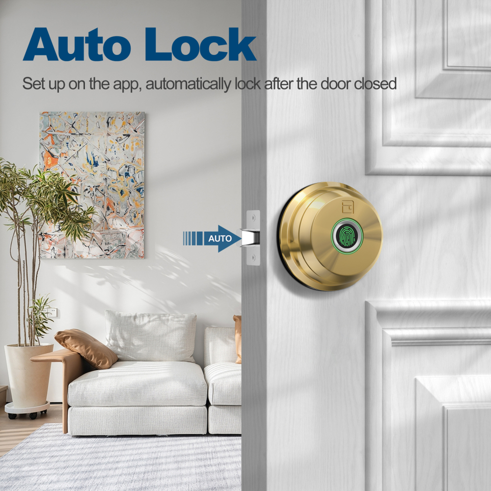 GeekTale Fingerprint Door Lock Deadbolt with App Control ‎RD02-B