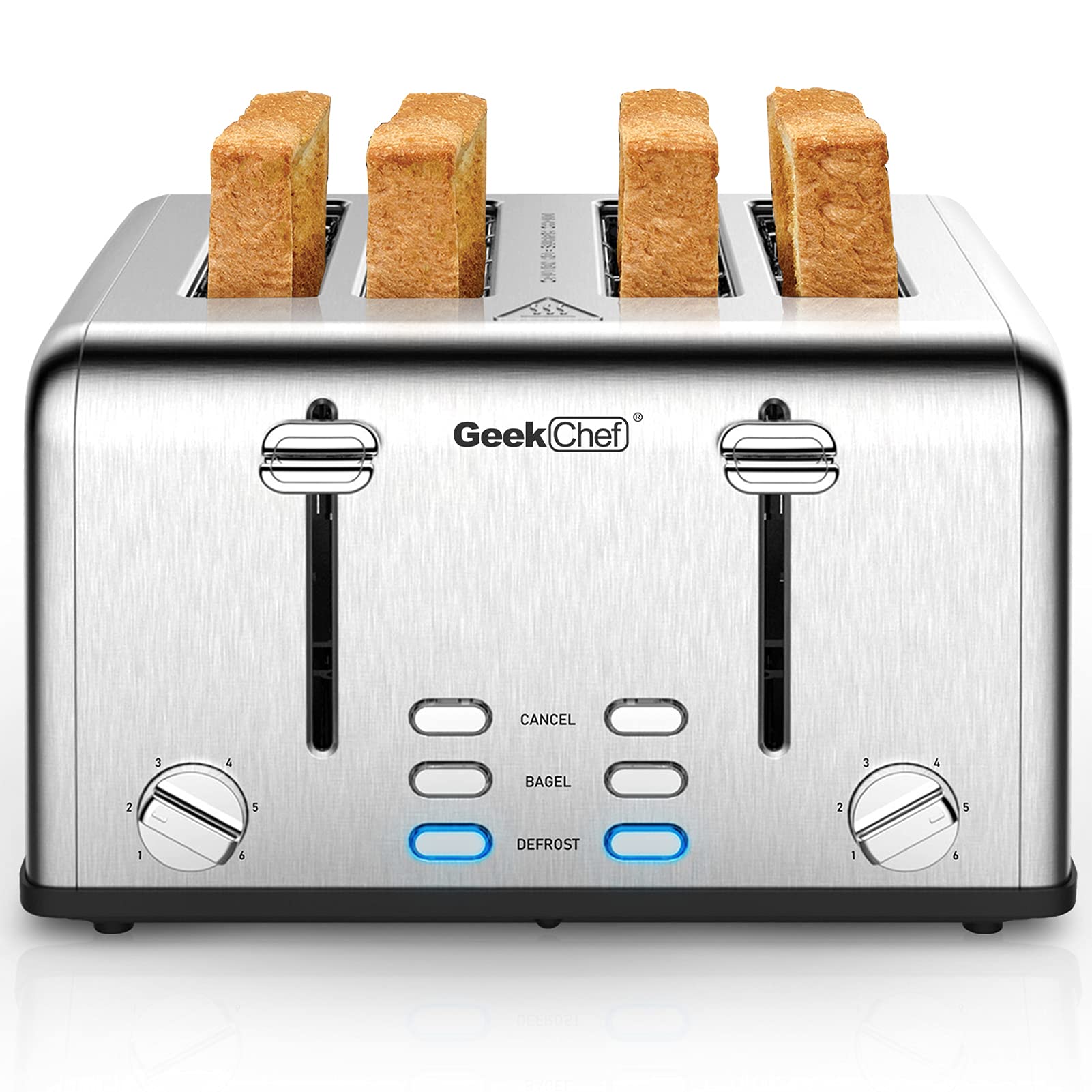 Stainless toaster shop 4 slice