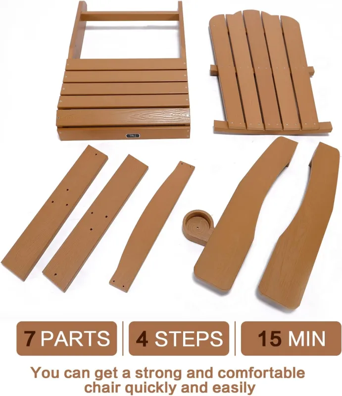 TALE Brown Classic Adirondack Chairs AC01BN