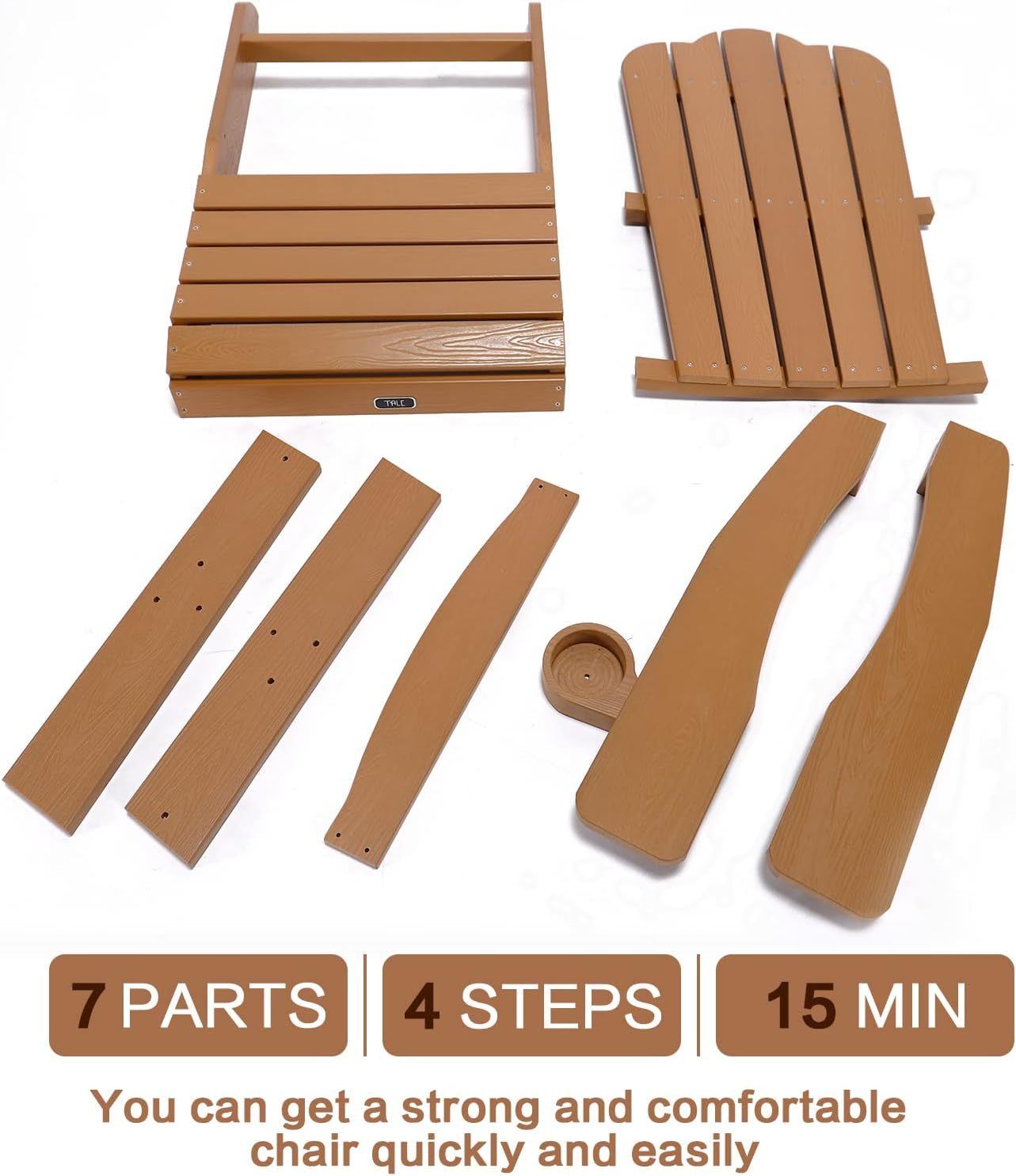 TALE Brown Classic Adirondack Chairs AC01BN