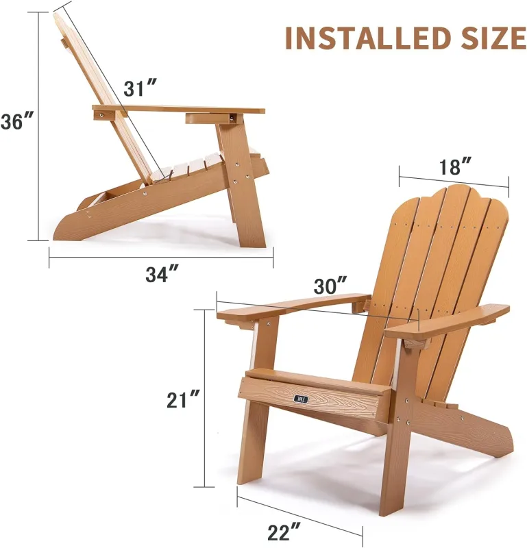 TALE Brown Classic Adirondack Chairs AC01BN