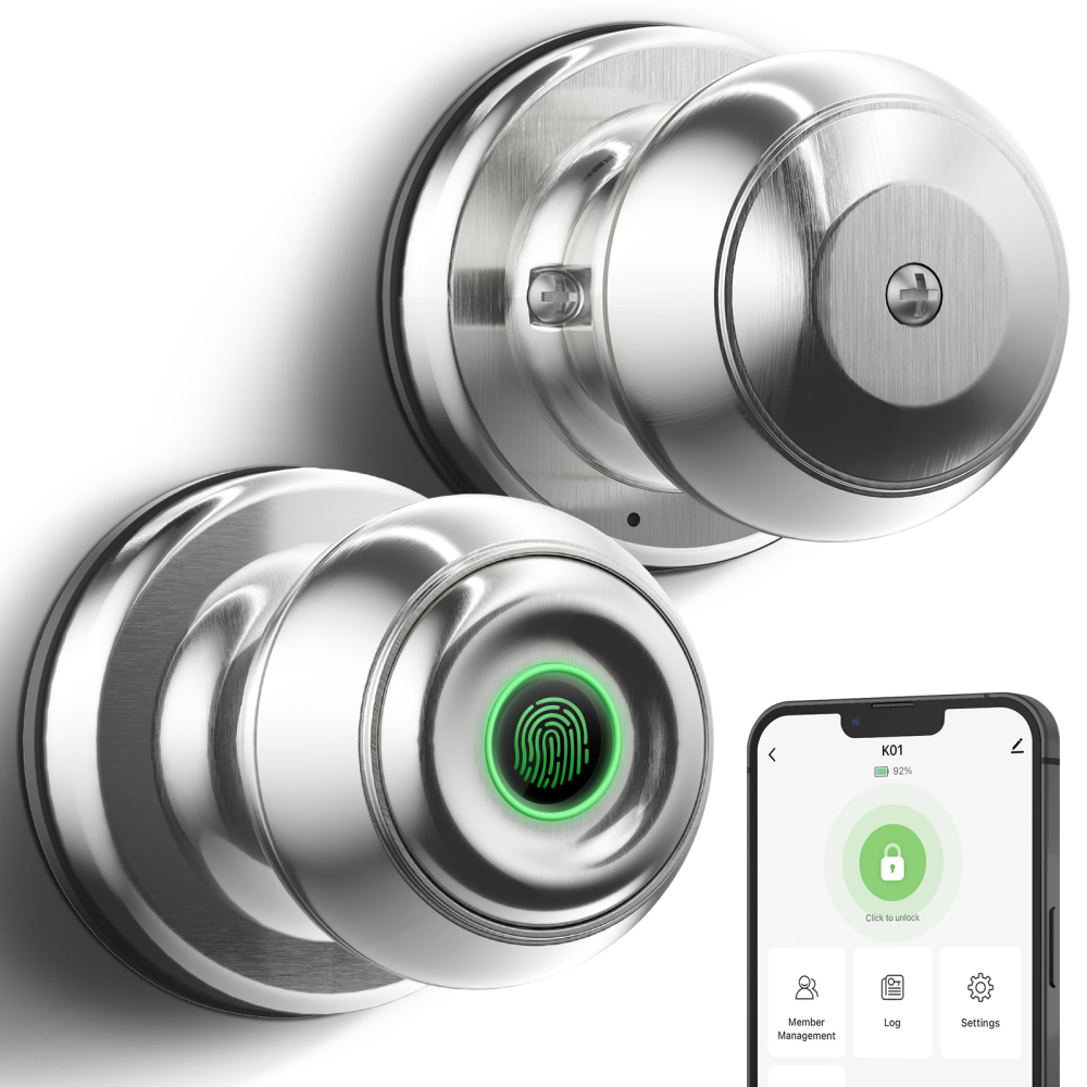 GeekTale Smart Door knob Bright Chrome K01-05
