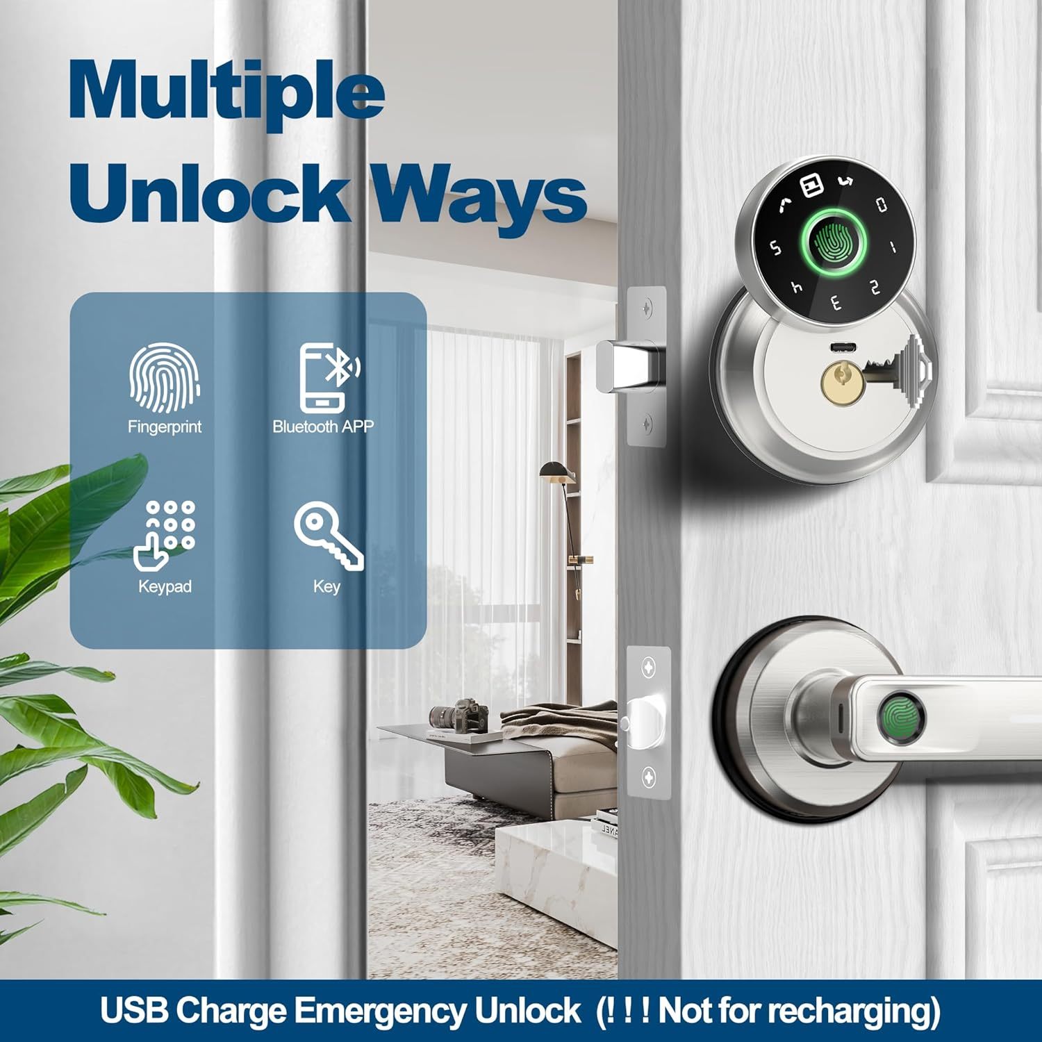 GeekTale 4-in-1 Smart Deadbolt F02