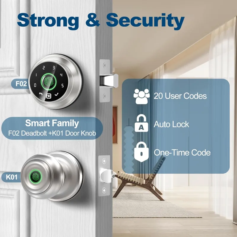GeekTale 4-in-1 Smart Deadbolt F02