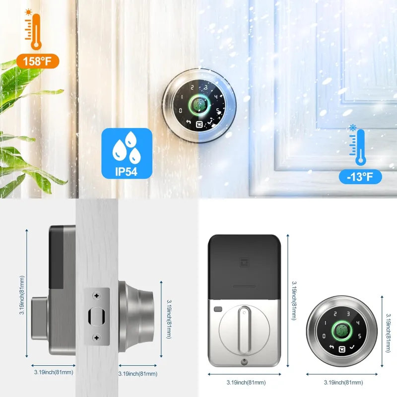 GeekTale 4-in-1 Smart Deadbolt F02