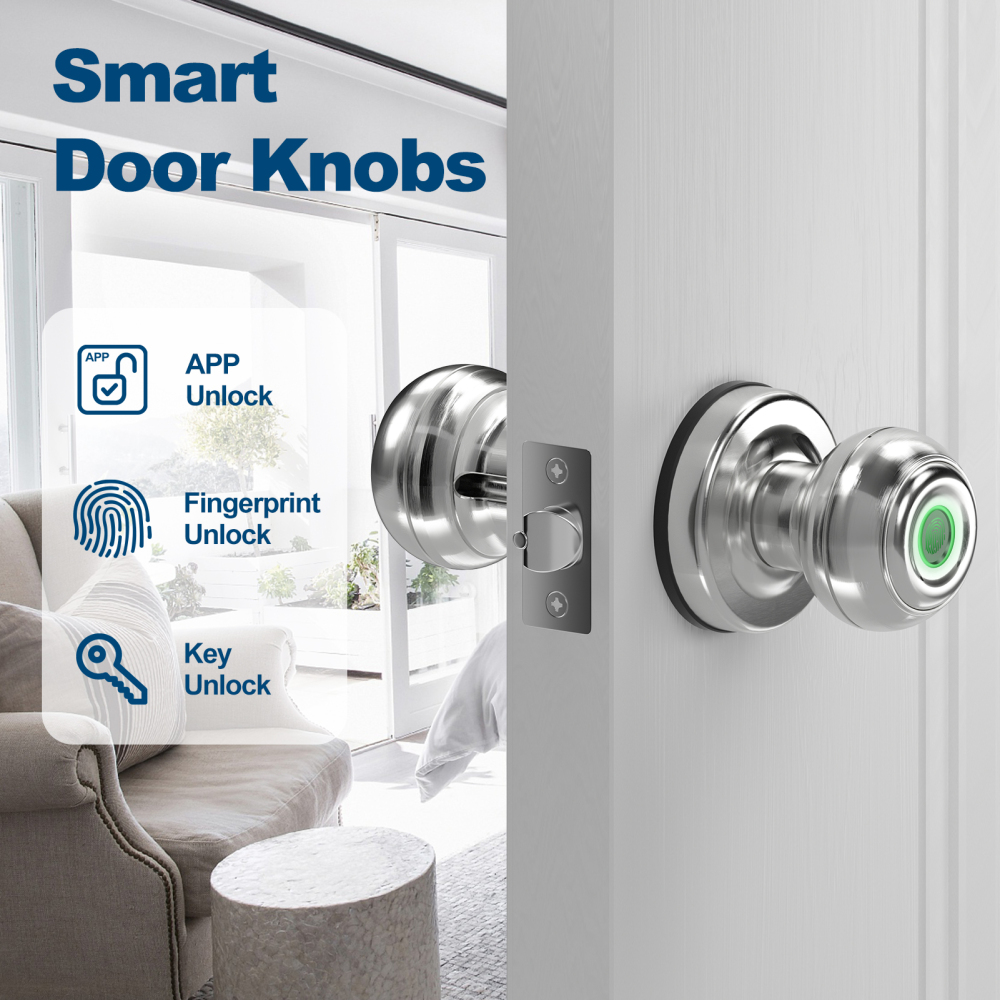 GeekTale Smart Door knob Bright Chrome K01-05