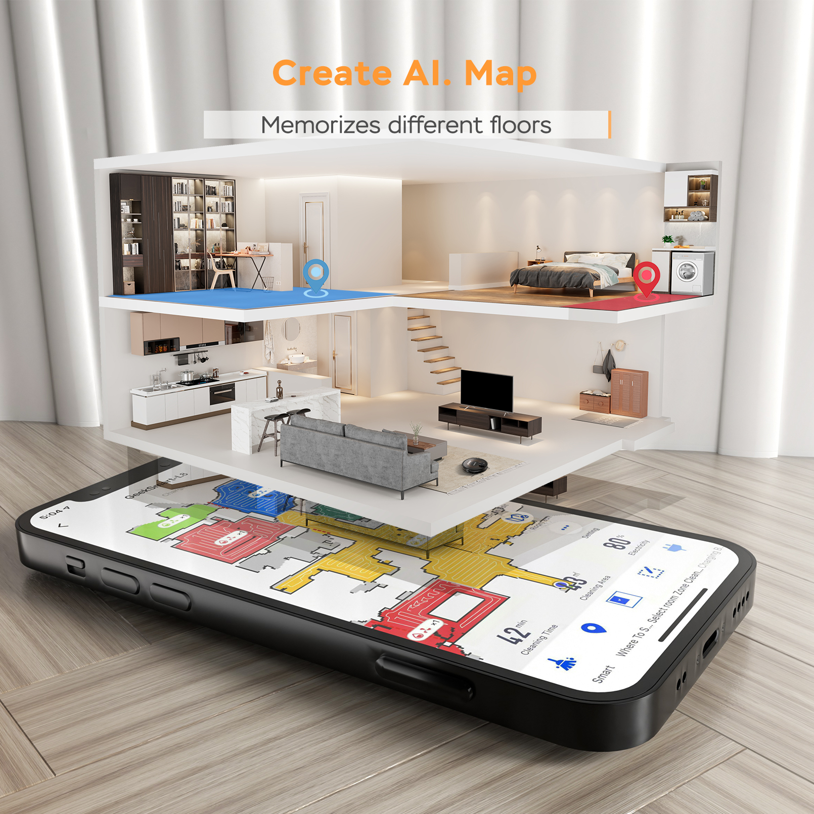 Geek Smart Robot Vacuum Cleaner  L8