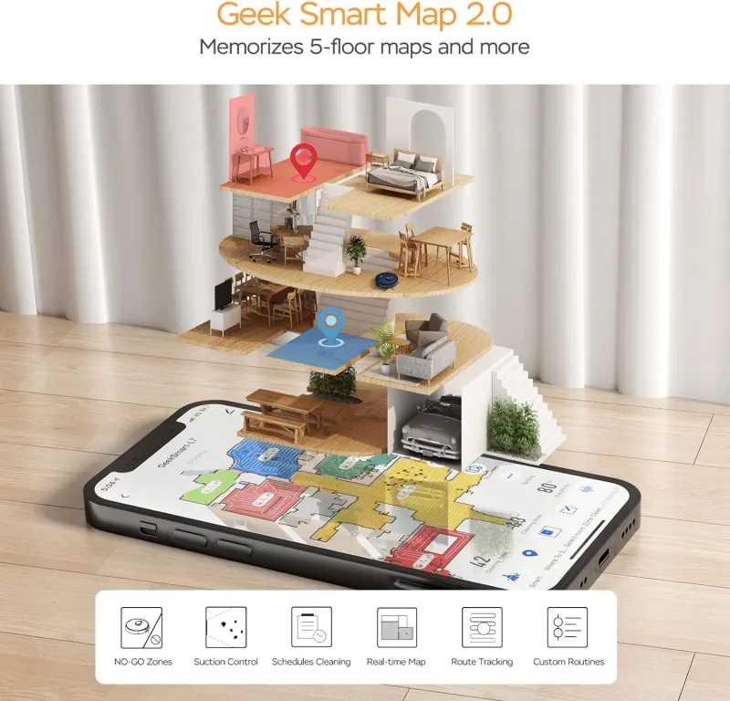 Geek Smart Robot Vacuum Cleaner L7