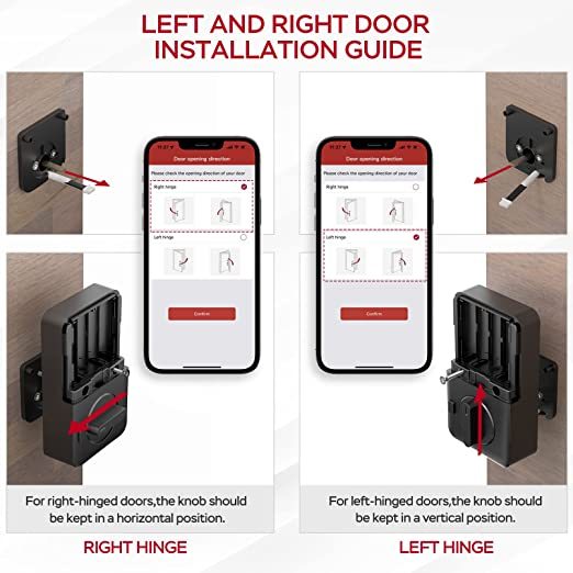 Smart Door Lock, Geek 4-in-1 IP65 Waterproof Anti-Fog Keyless Entry Deadbolt Door Locks with Keypad Remote Control with APP, IC Card, Mechanical Key Low Temperature Start Front Door External Lock