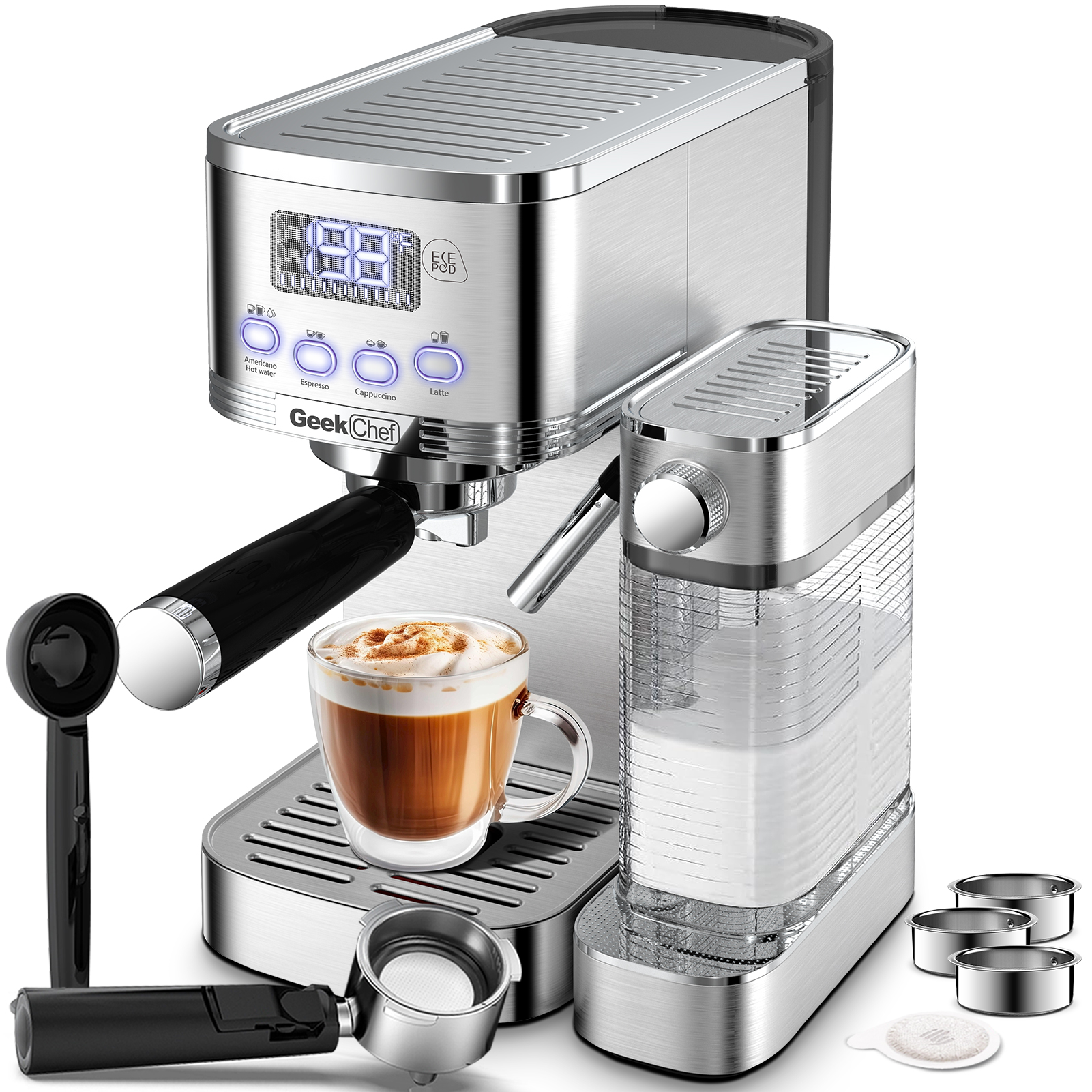 Macchina per caffè espresso Geek Chef GCF20E 20 Bar