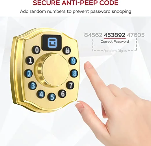 Geek Smart 4-in-1 IP65 Waterproof Anti-Fog Deadbolt LF-401