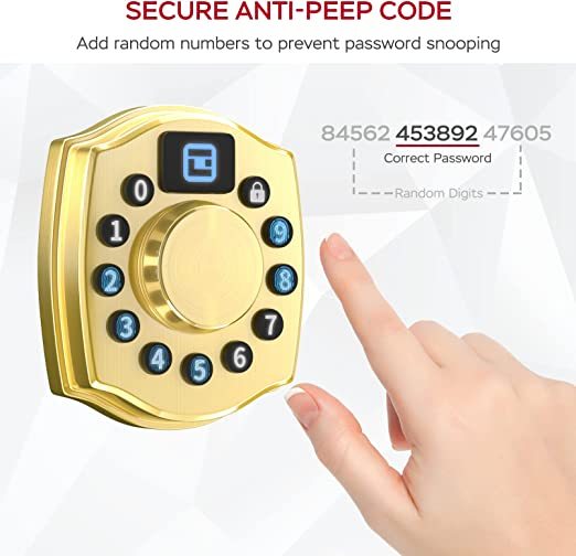 Geek Smart 4-in-1 IP65 Waterproof Anti-Fog Deadbolt LF-401