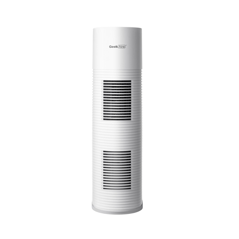 Geek Aire True HEPA Filter 3-in-1 Air Purifier for Home and Pets, 200 sq. ft. air purifiers for home Large Rooms, Office, Filters Allergies, Smoke, Dust, Dander, Odors, Tower Design,