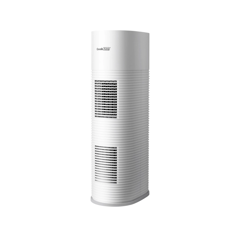 Geek Aire True HEPA Filter 3-in-1 Air Purifier for Home and Pets, 200 sq. ft. air purifiers for home Large Rooms, Office, Filters Allergies, Smoke, Dust, Dander, Odors, Tower Design,