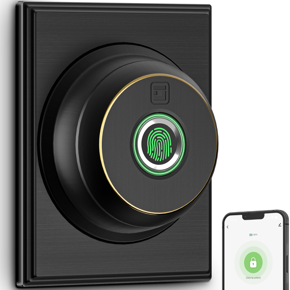 GeekTale Smart Deadbolt Lock, Fingerprint Deadbolt with App  RD02-B2