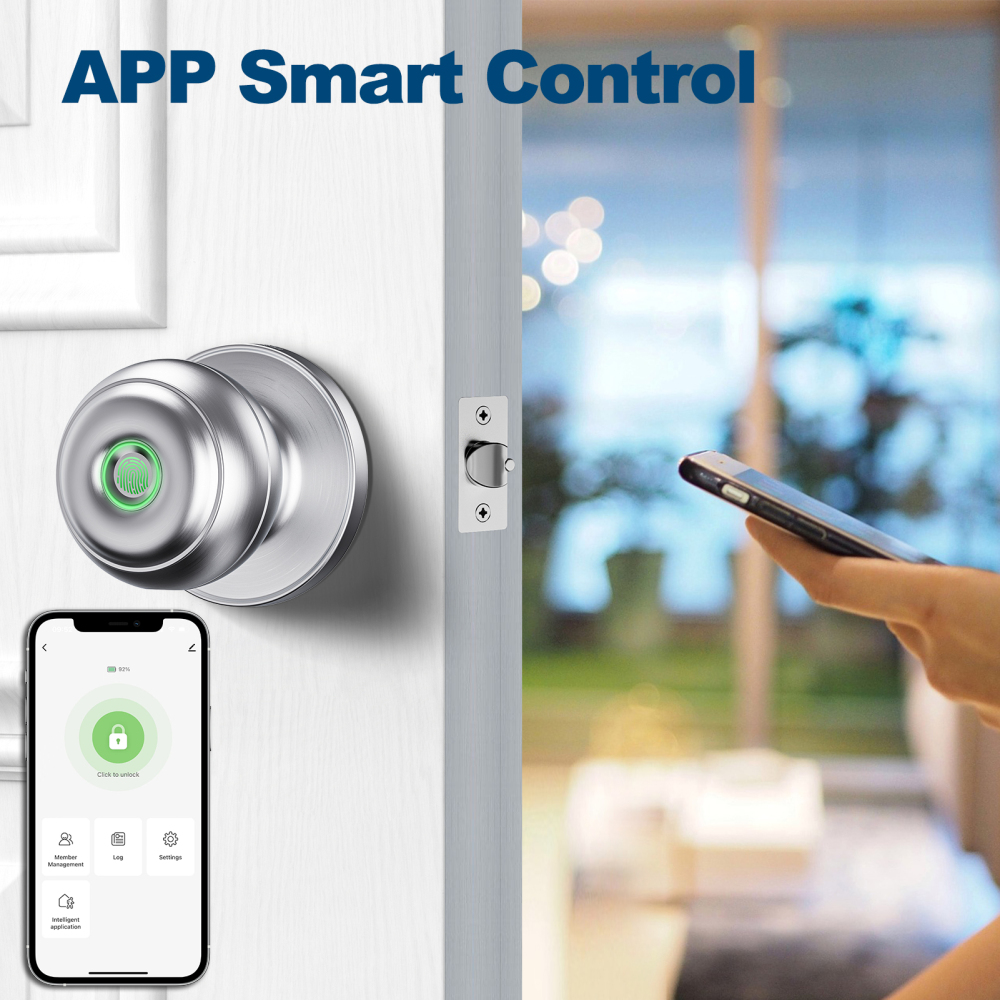 GeekTale Fingerprint Door Knob 3in1 Lock Smart Knob K12-S