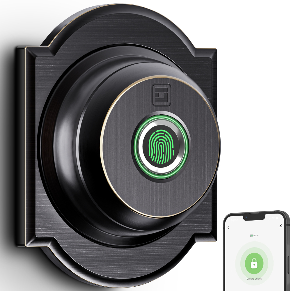 GeekTale Smart Deadbolt Lock, Fingerprint Deadbolt with App