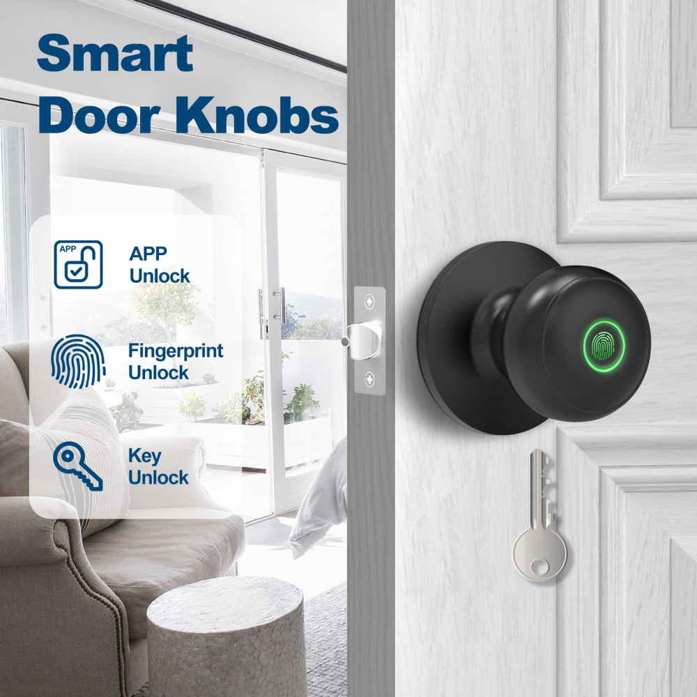 GeekTale Fingerprint Door Knob Lock Mode 3in1 K13