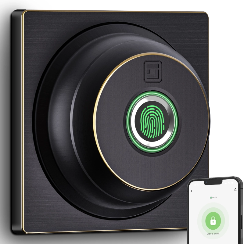 GeekTale Smart Deadbolt Lock, Fingerprint Deadbolt with App  RD02-B1