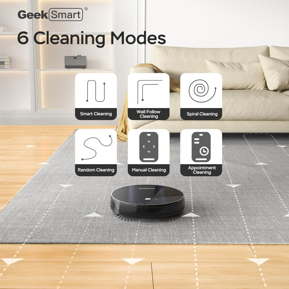 Geek Smart Robot Vacuum Cleaner G6(Blue&Black)