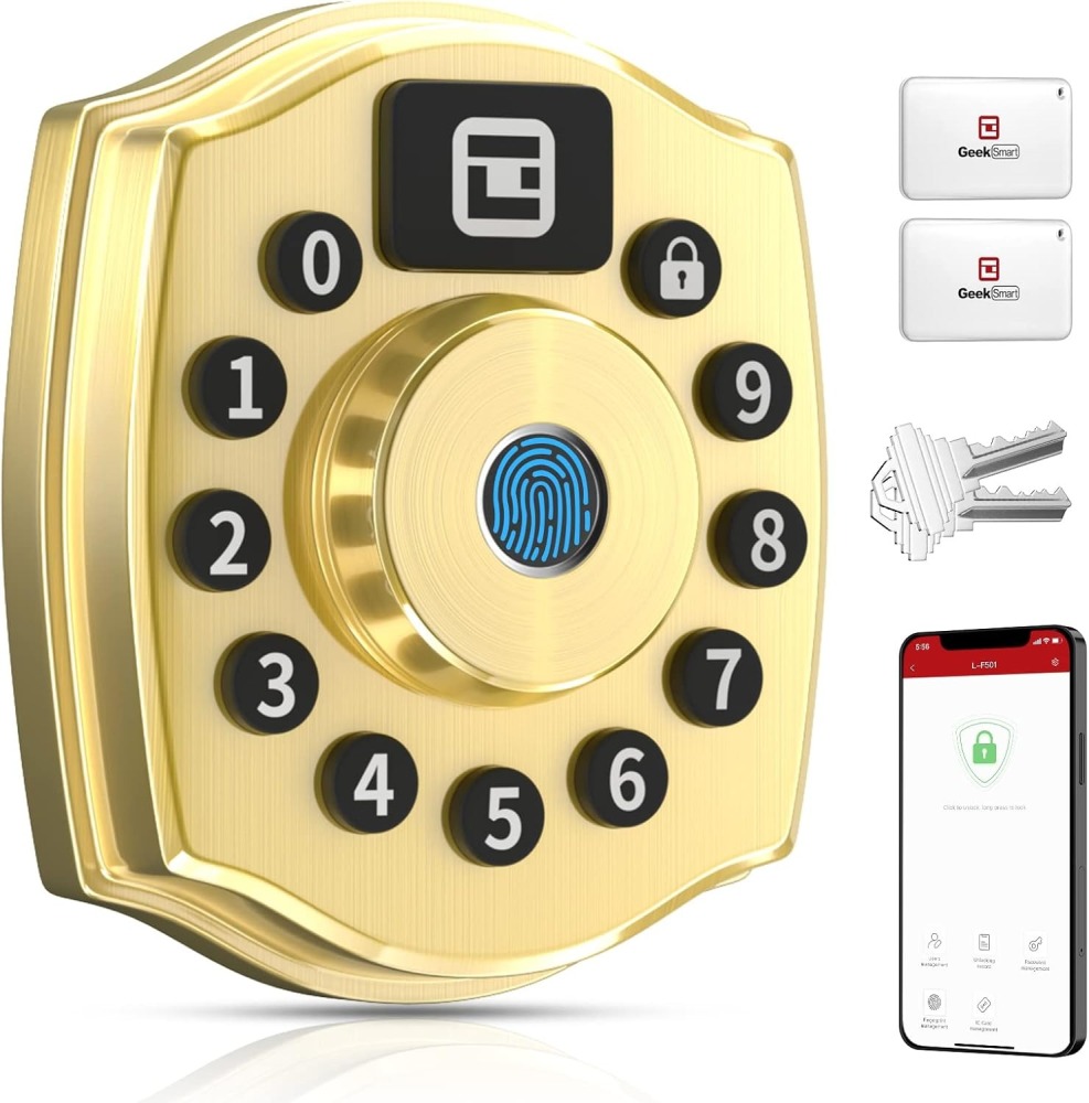 Geek Smart 5-in-1 Keyless Entry Deadbolt Door Locks with Keypad LF-501