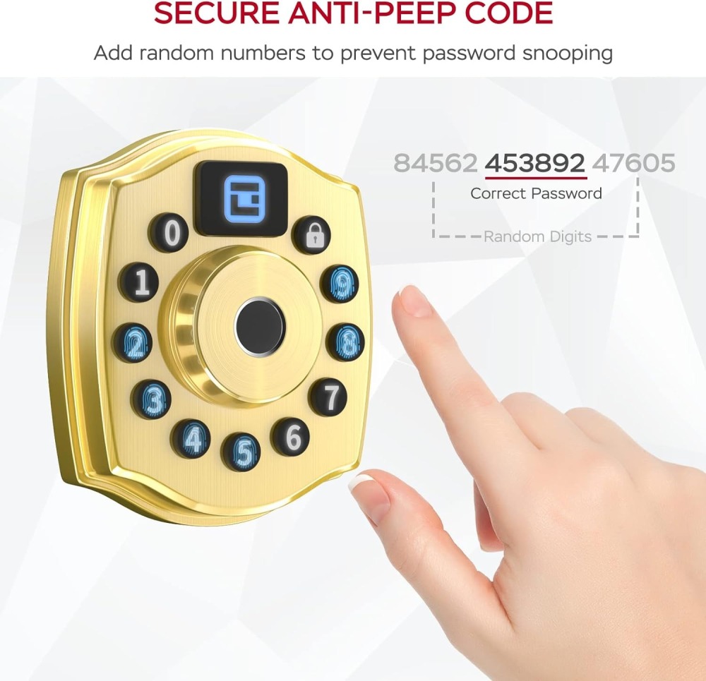 Geek Smart 5-in-1 Keyless Entry Deadbolt Door Locks with Keypad LF-501
