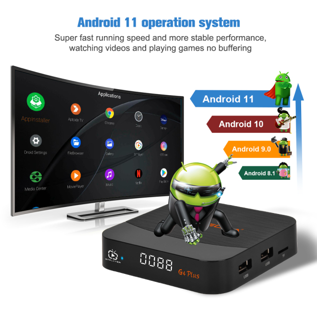 G4 PLUS Android 11 Smart Voice TV Box