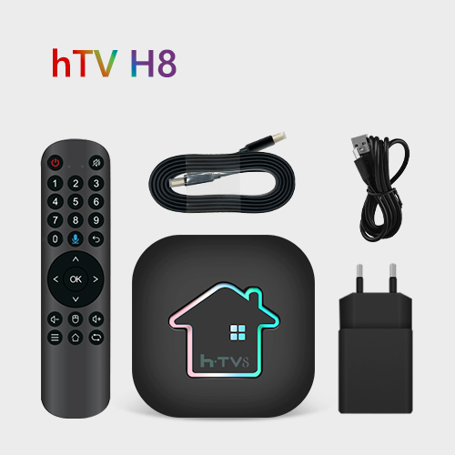 Novo HTV H8 Set Top Box frete grátis TV box ,4K UHD (Brazil Portuguese)