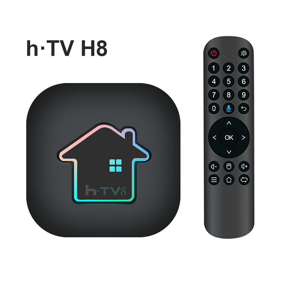 Novo HTV H8 Set Top Box frete grátis TV box ,4K UHD (Brazil Portuguese)