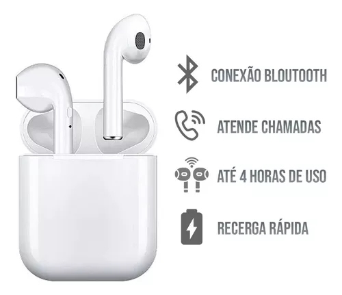 Fone De Ouvido Tws Bluetooth Sem Fio Recarregável
