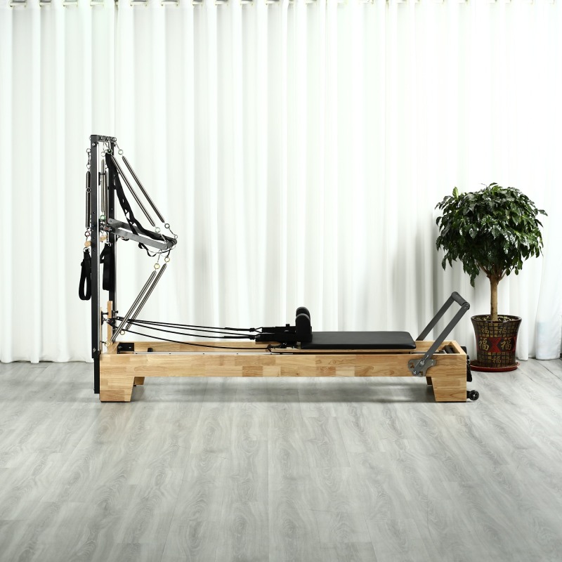 Elite Oak Pilates Reformer With Tower