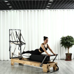 Elite Oak Pilates Reformer With Tower