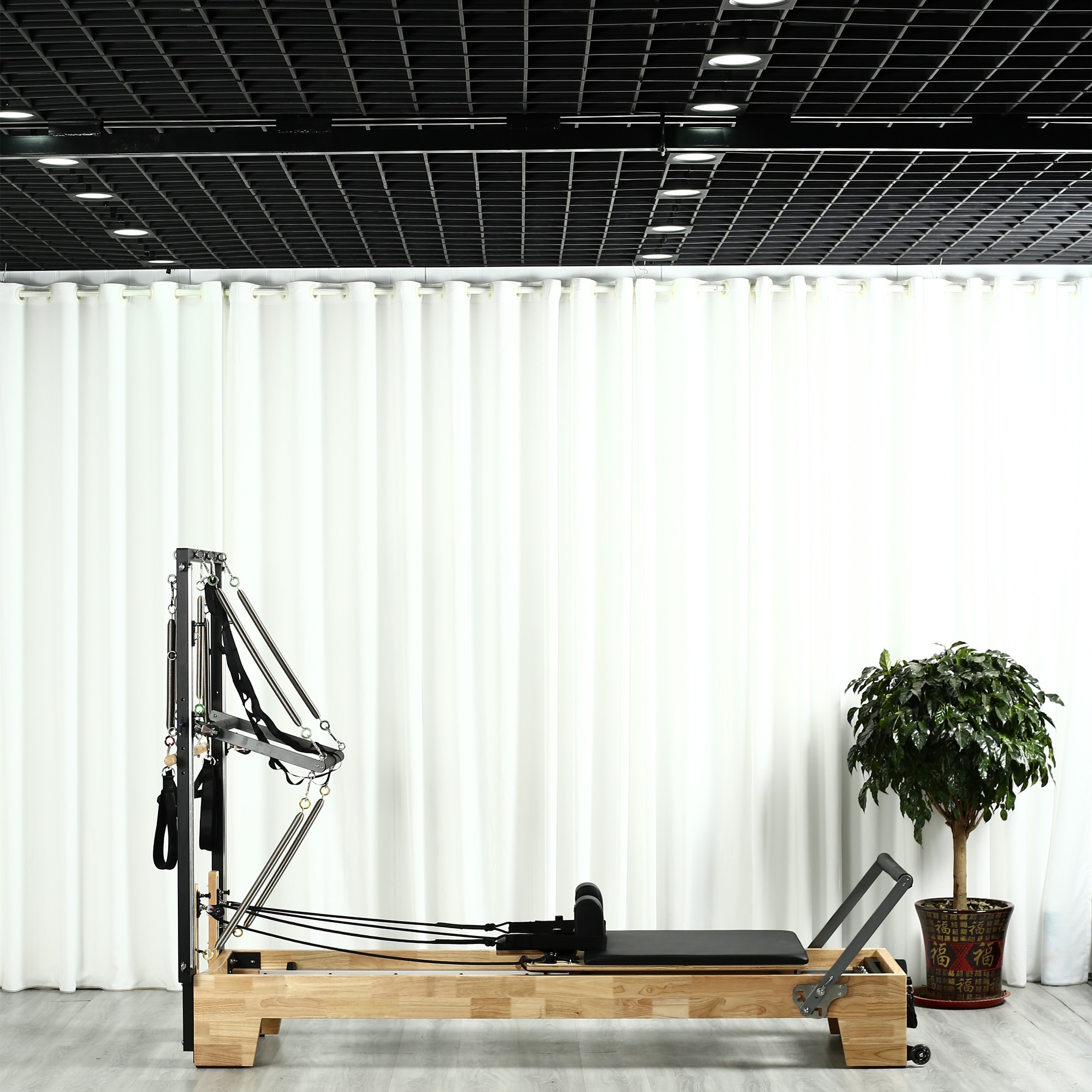 Elite Oak Pilates Reformer With Tower