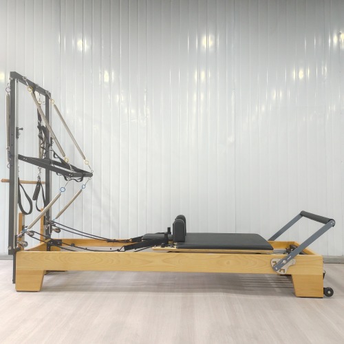 Elite Beech Pilates Reformer With Rower