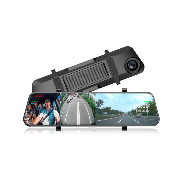 INSEETECH 3 Channel Mirror Dashcam