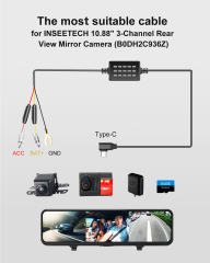 Mirror Dash Cam Hardwire Kit