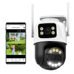 6MP Dual Lens Outdoor Security Camera