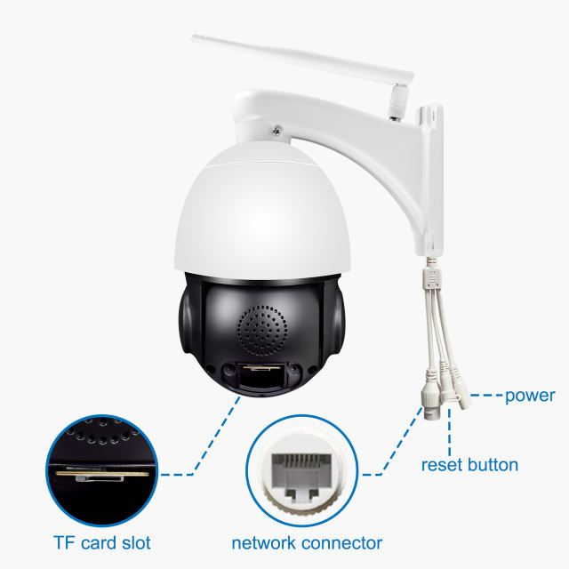 4MP 18X Optical Zoom PTZ Wireless Camera