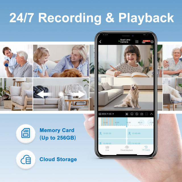 5MP Dual Lens Indoor Security Camera