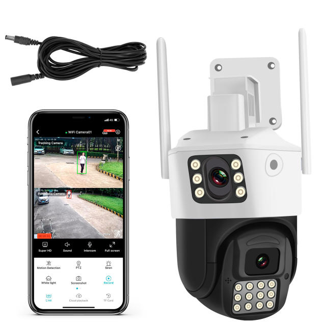 2MP+2MP Dual Lens Outdoor Security Camera