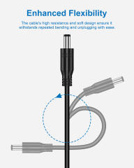 16FT/5M 12V DC Power Extension Cord
